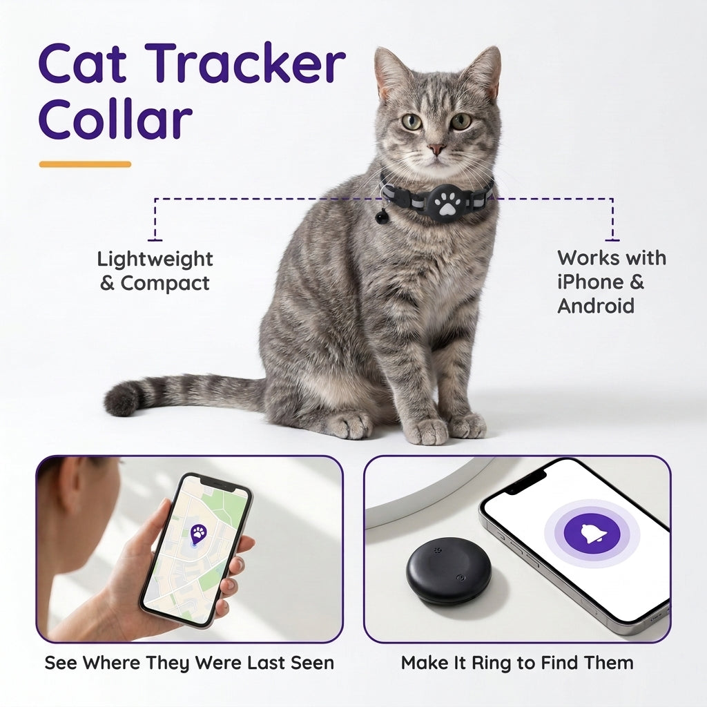 Cat Tracker Collar – No Monthly Fees